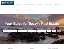 Tablet Screenshot of navigatorsrealestate.com